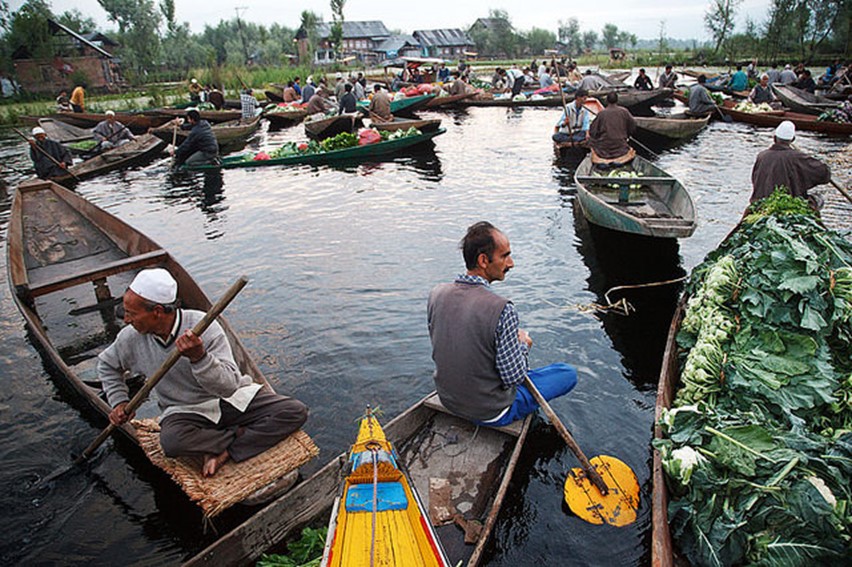 dal lake floating market - famous destinations in India and foreign look-alikes