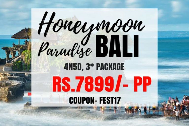 Bali, 3* 4N5D @ Rs.7899/-