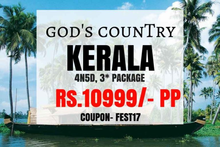 Kerala, 3* 4N5D @ Rs.10999/-